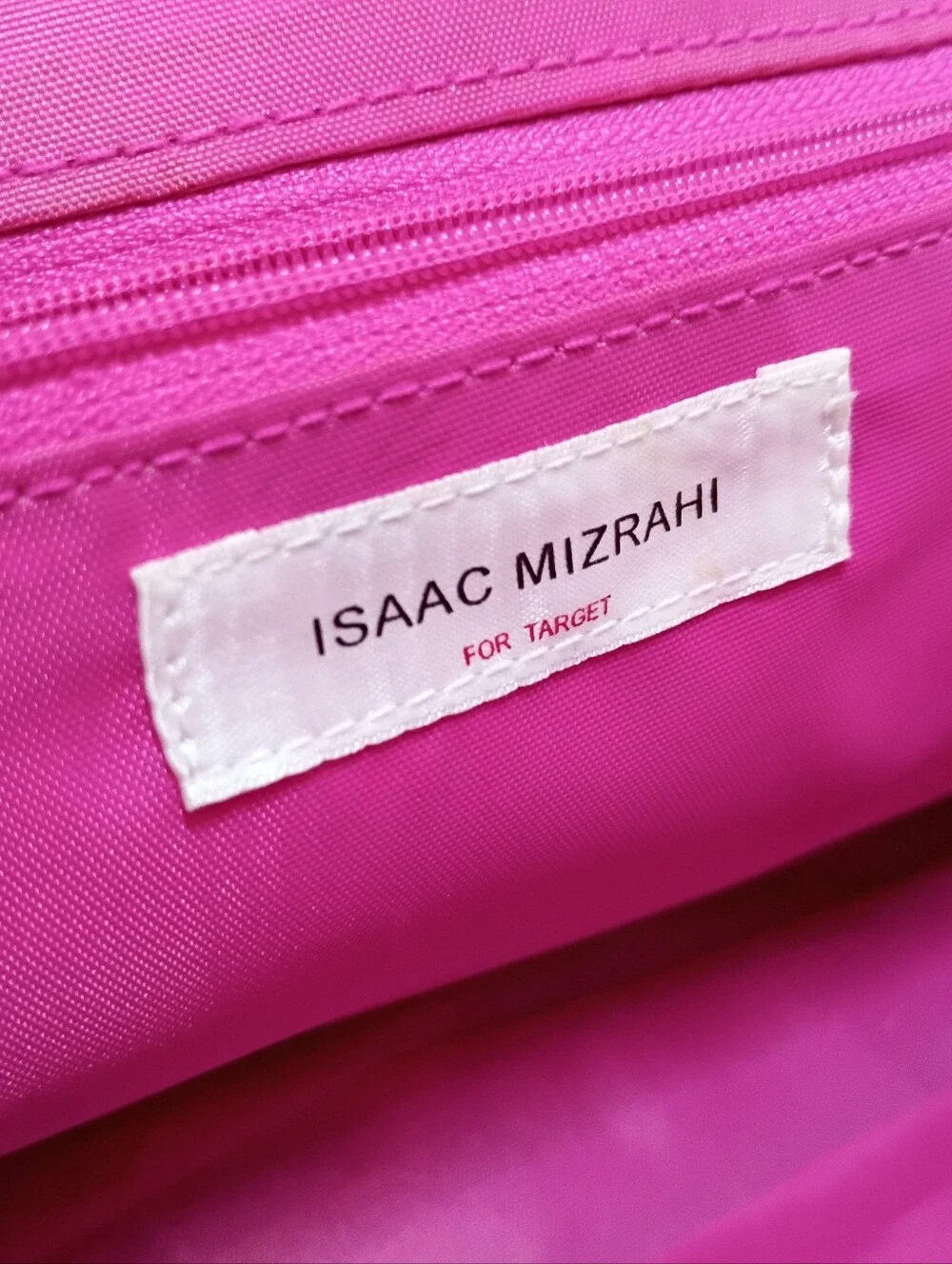 Isaac Mizrahi Vintage Y2K Classic Black Signature Canvas Silver Kisslock Handbag